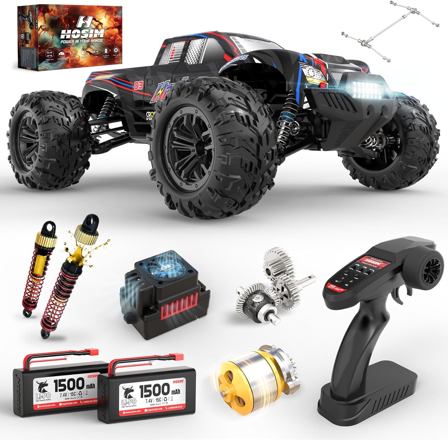 Bürstenloser 1:10 RC Monster T – Rc Hobby Grade Monster Truck Bewertung und Preis